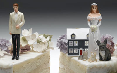 dividing property divorce